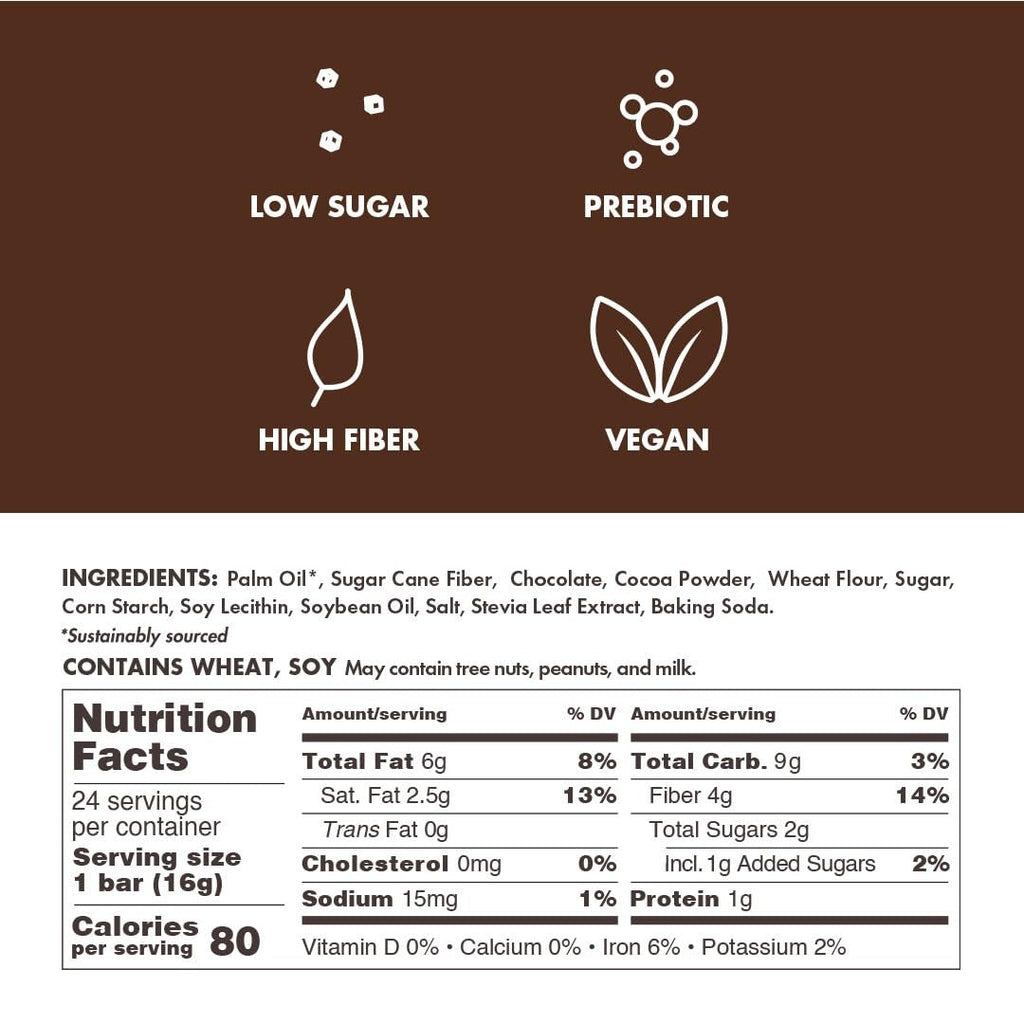 Crispy Dunes Wafer Bars - Dark Chocolate (12 CT)