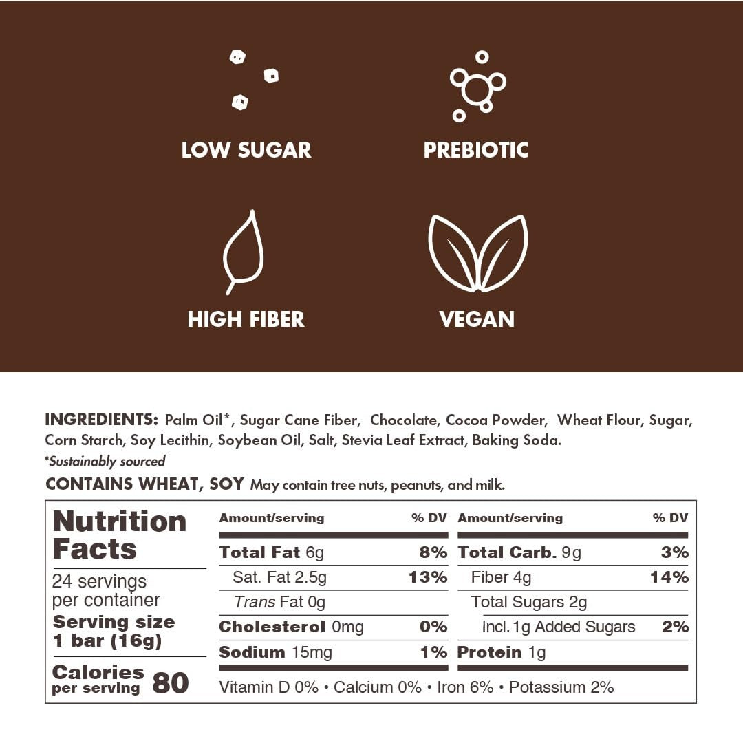 Crispy Dunes Wafer Bars - Dark Chocolate (12 CT)