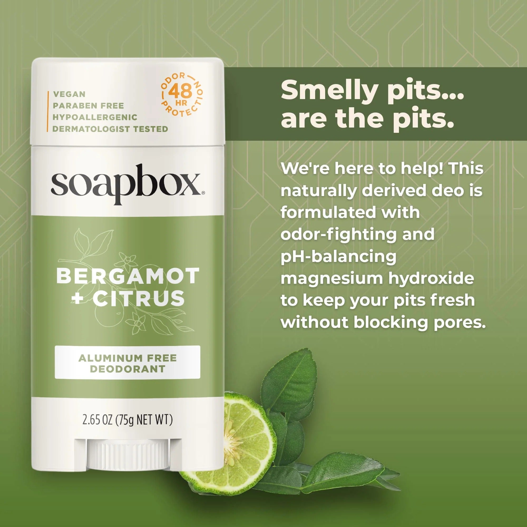 Bergamot & Citrus Aluminum Free Deodorant