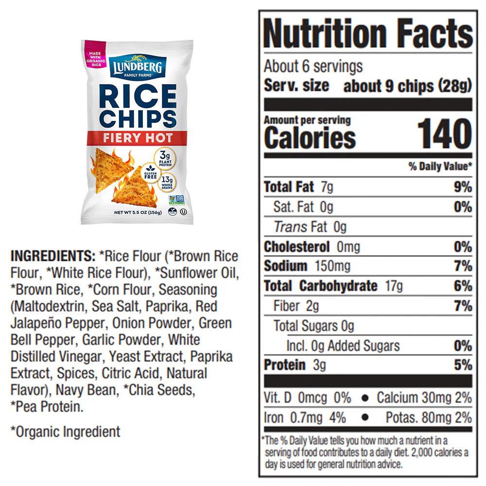 Fiery Hot Rice Chips