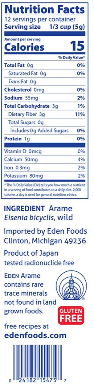 Arame Wild Sea Vegetable Snack