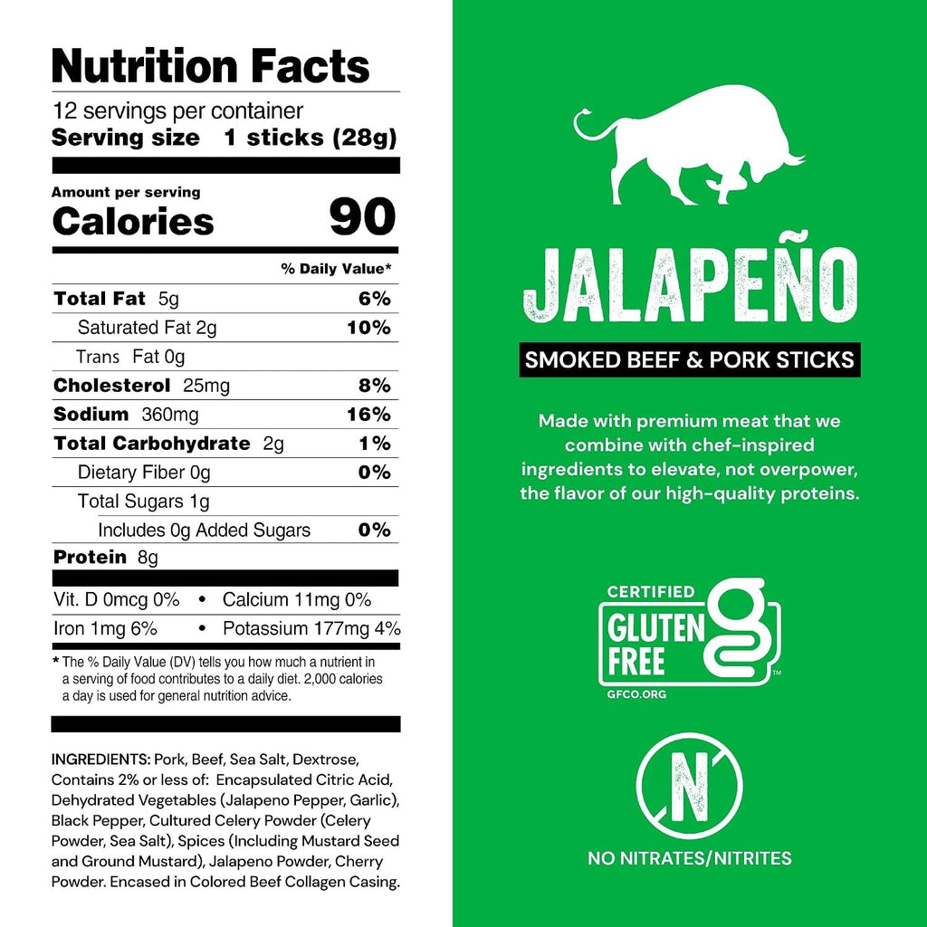 Jalapeno Flavored Meat Sticks (6 CT)