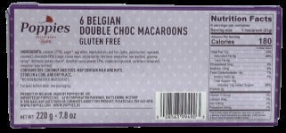 Double Chocolate Drizzle Macaroon Cookies