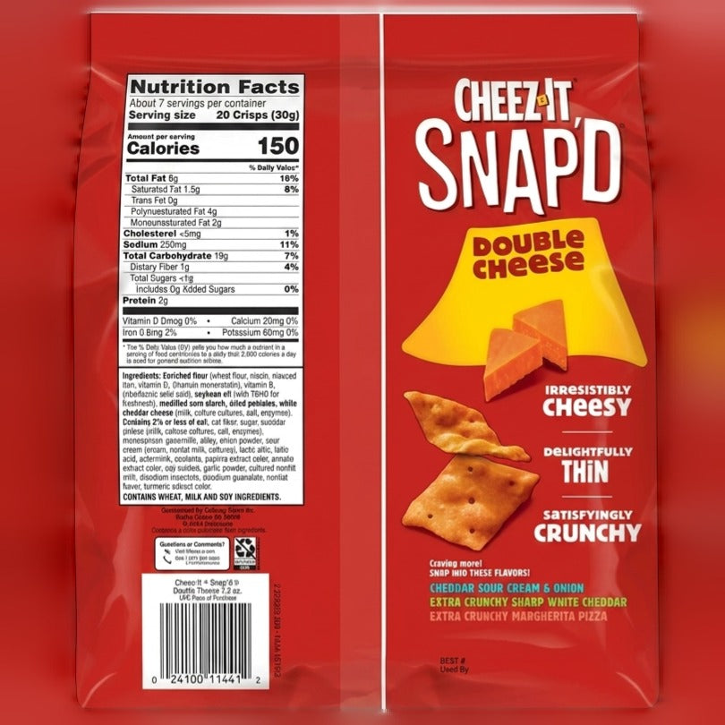 Snap'd Double Cheese Crackers