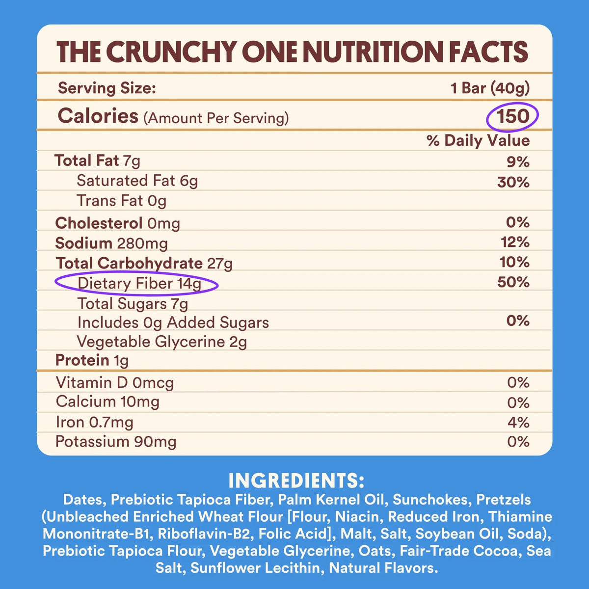Chocolate Pretzel Caramel Date Bar (12 CT)