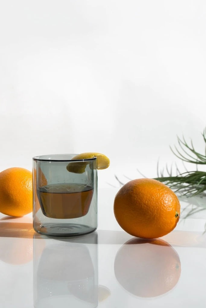 Double-Wall 6oz Glass - Gray