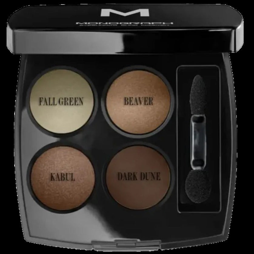 Monograph Eyeshadow Quads 4 - Fall Green, Beaver, Kabul, Dark Dusk