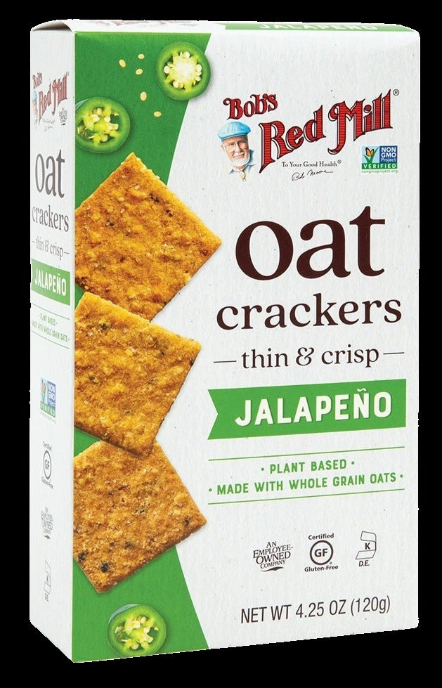 Jalapeno Oat Crackers