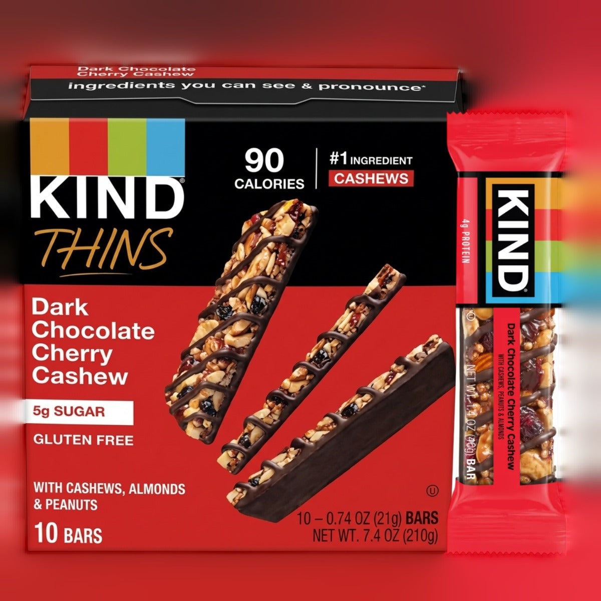 Thins - Dark Choc Cherry Cashew (10 CT)