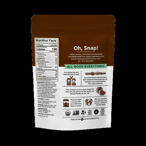 Organic Mint Chip Brownie Snaps