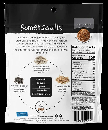 Salt & Pepper Sunflower Seed Crunchy Bites