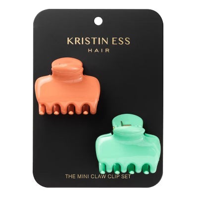 The Mini Claw Clips - Mint And Coral