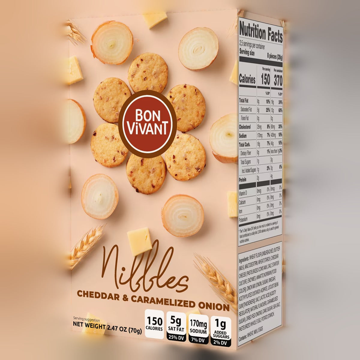 Cheddar Cheese & Caramelized Onion Nibbles