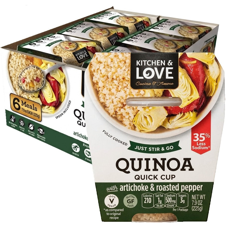 Artichoke & Roasted Pepper Quinoa Quick Cup (6 Pack)