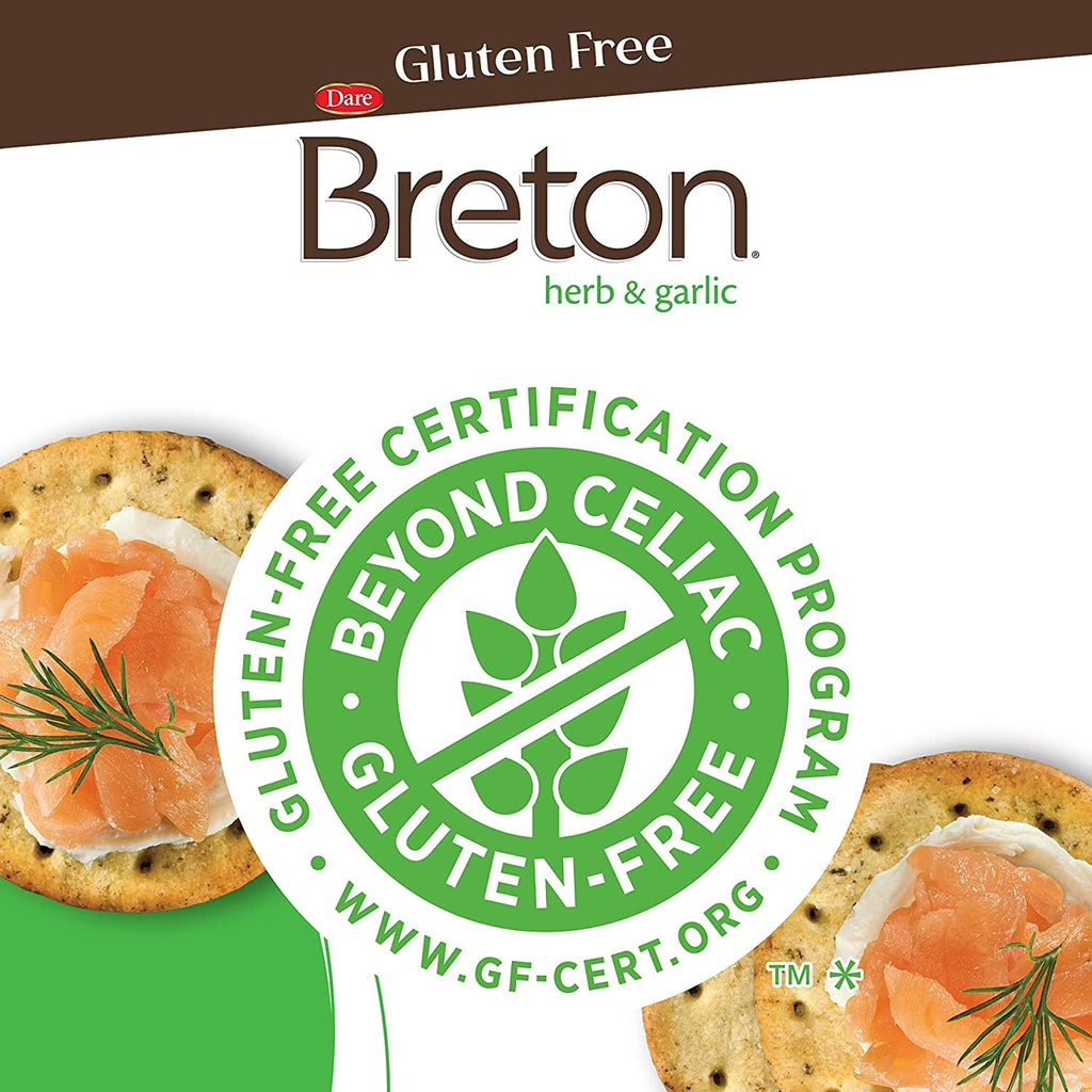 Gluten Free Crackers, Herb & Garlic