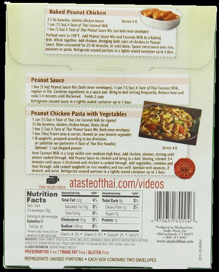 Thai Peanut Sauce Mix