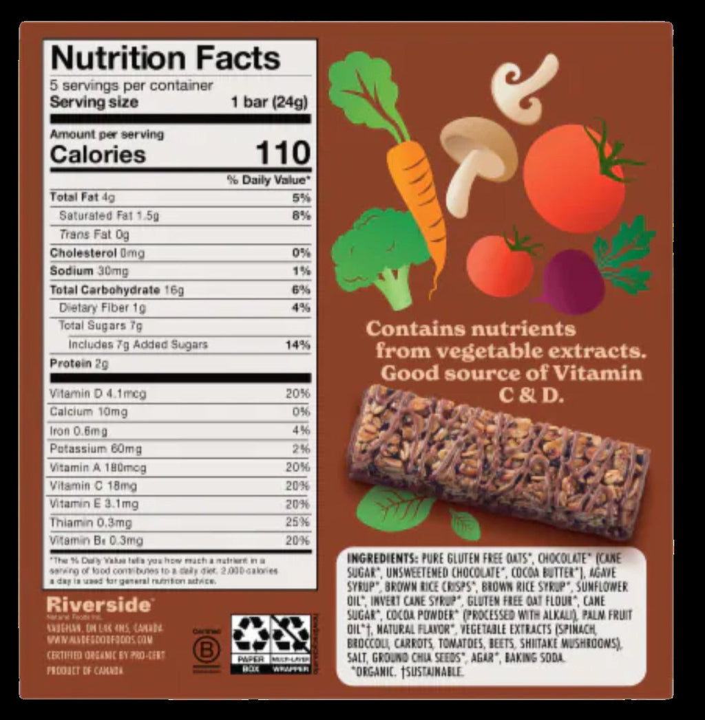Organic Chocolate Drizzle Granola Bar - Cookie Flavor (5 CT)