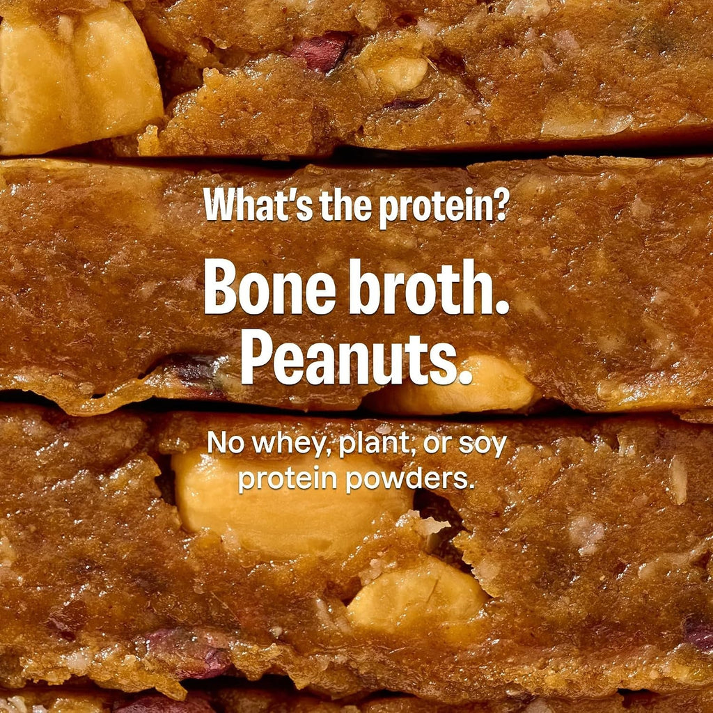 Bone Broth Protein Bar Peanut Butter Cacao (12 Pack)