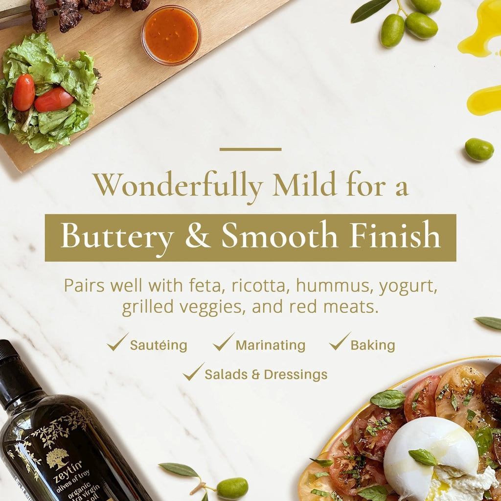 Organic Extra Virgin Olive Oil - Buttery & Smooth