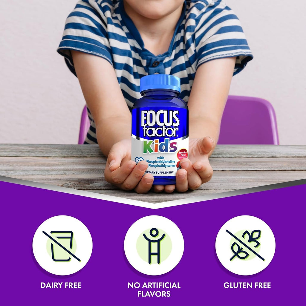 Brain Health Chewable Vitamins For Kids - Berry Blast (60 CT)