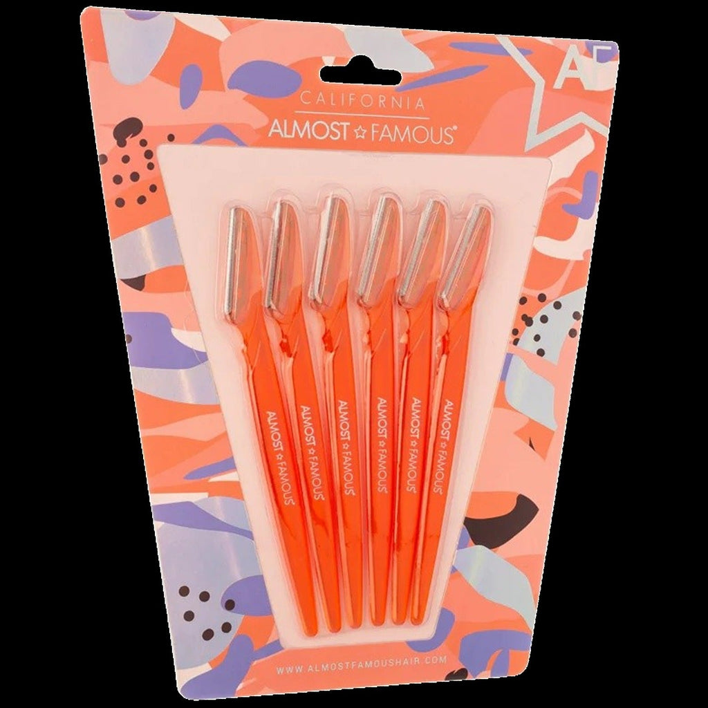 6-Pack Dermaplaning Razors Set - Orange