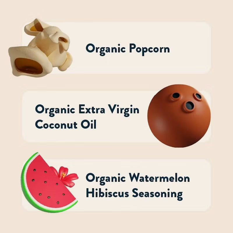Organic Watermelon Hibiscus Popcorn