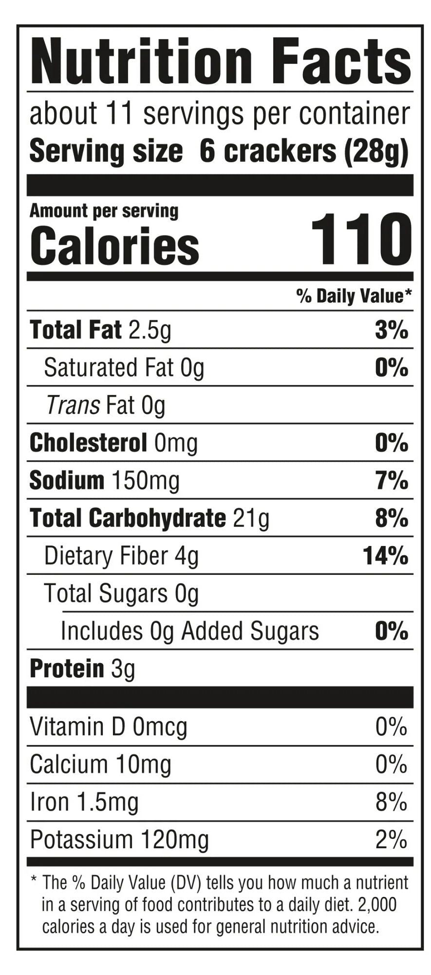 Reduced Fat Whole Grain Wheat Crackers