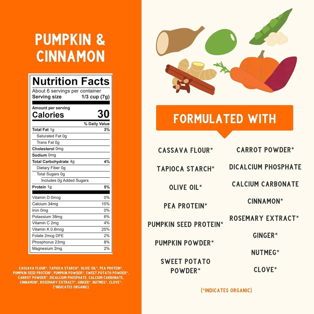Pumpkin & Cinnamon Grain Free Puffs Baby & Toddler Snacks (6 Pack)