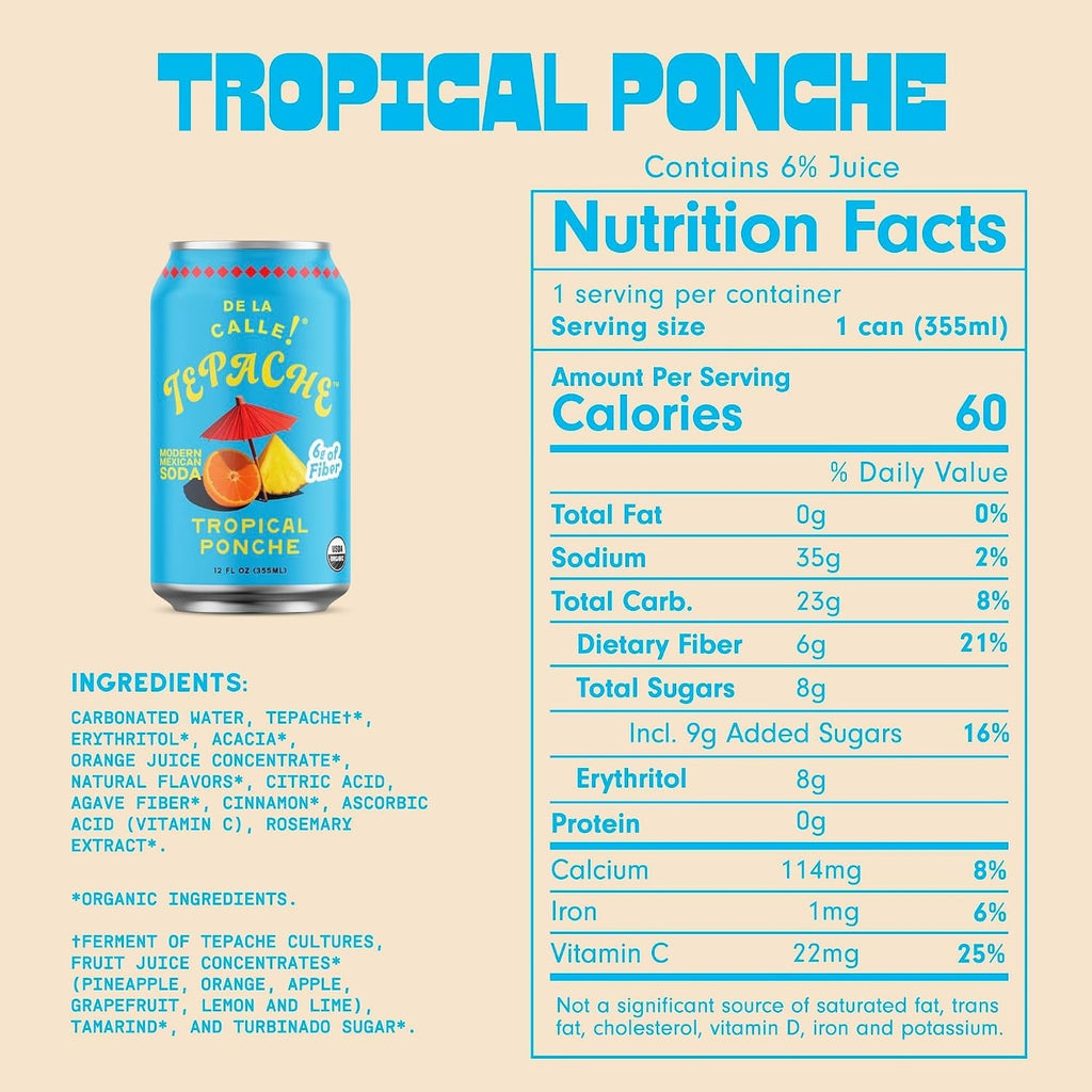 Modern Mexican Soda - Tropical Ponche (12 Pack)