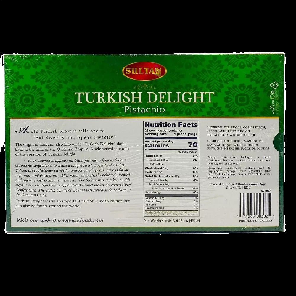 Turkish Delight Pistachio Candy