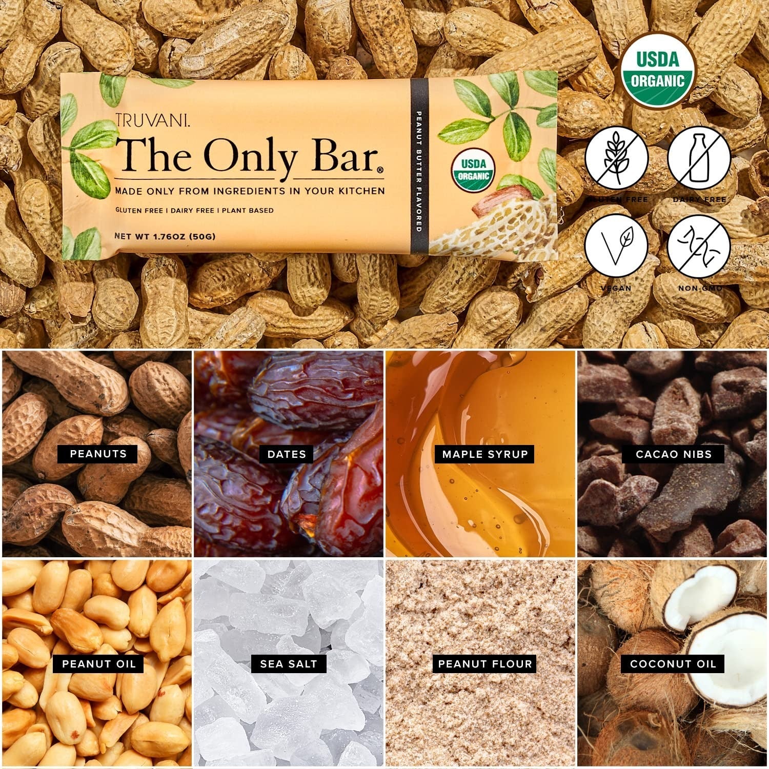 The Only Bar - Peanut Butter Snack Bar (12 CT)