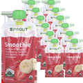 Smoothie with Strawberry Banana Yogurt Veggies and Flax Seed (12+ Months) (12 Pack)