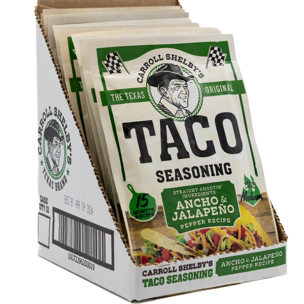 Ancho and Jalapeno Medium Taco Seasoning (12 Pack)