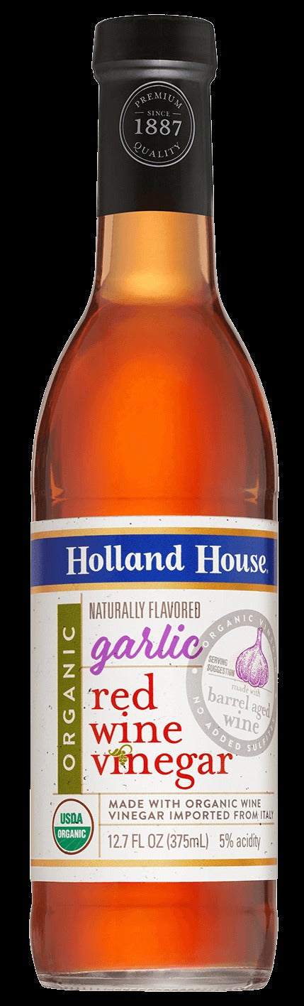 Organics Garlic Flavored Red Wine Vinegar