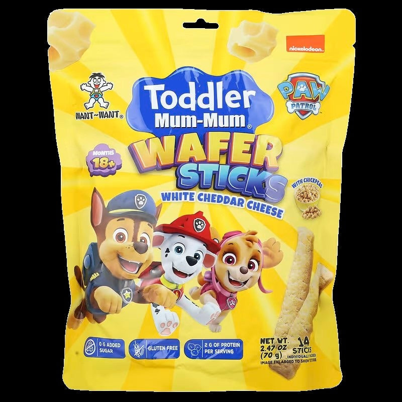 Paw Patrol Wafer Sticks Cheddar Cheese (6 Pack)