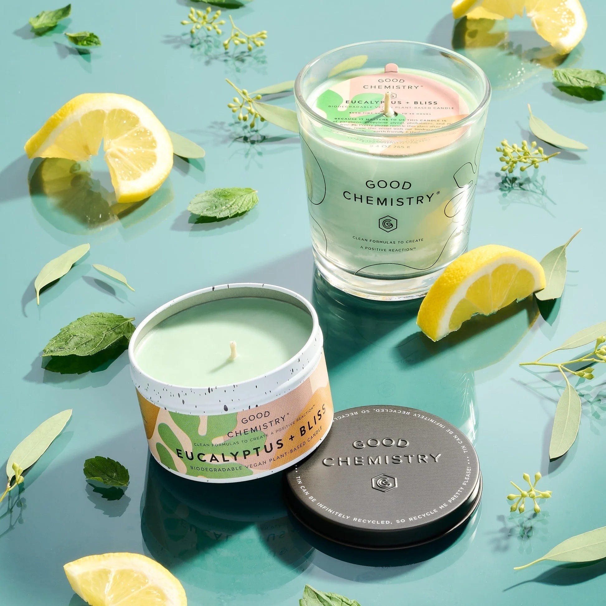 Tin Candle - Eucalyptus + Bliss