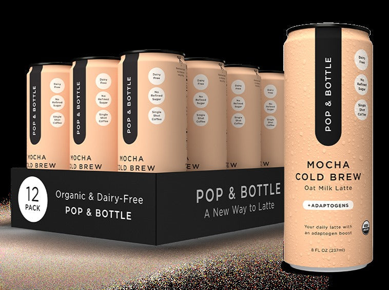 Mocha Cold Brew Oat Milk Latte with Adaptogens (12 CT)