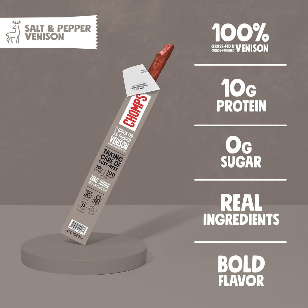 Venison Pepper & Sea Salt Stick (24 CT)