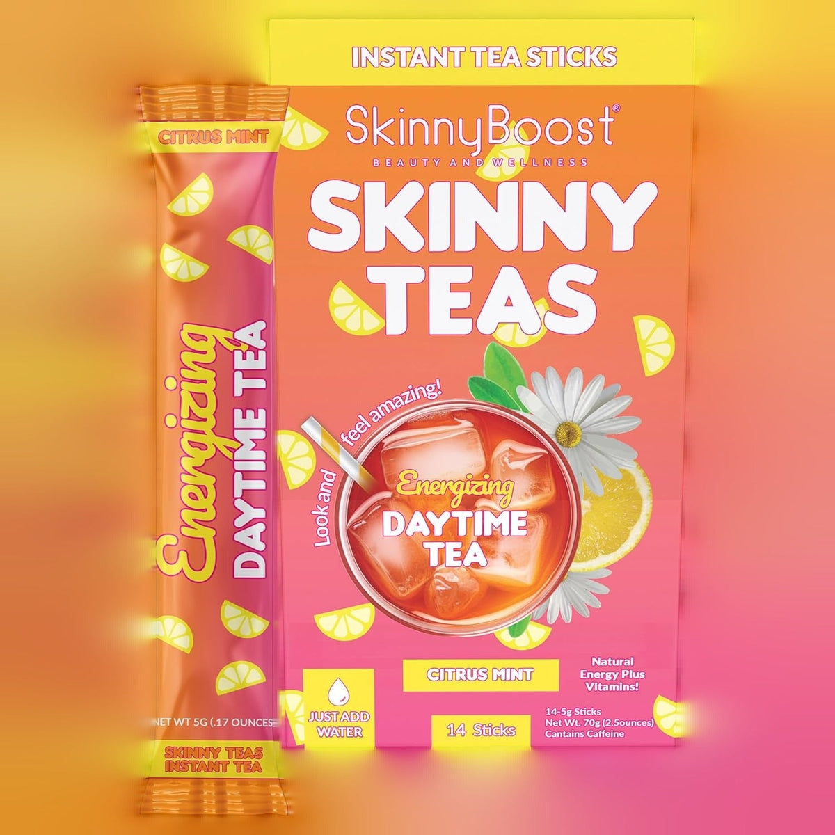 Instant Tea Sticks-Energizing Day Citrus Mint (14 CT)