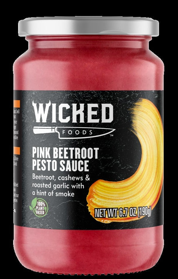 Pink Beetroot Pesto Sauce