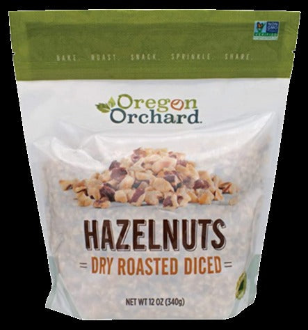 Unsalted Dry Roasted Diced Hazelnuts
