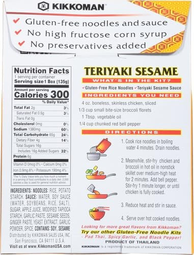 Teriyaki Sesame Noodle Kit with Sesame Sauce