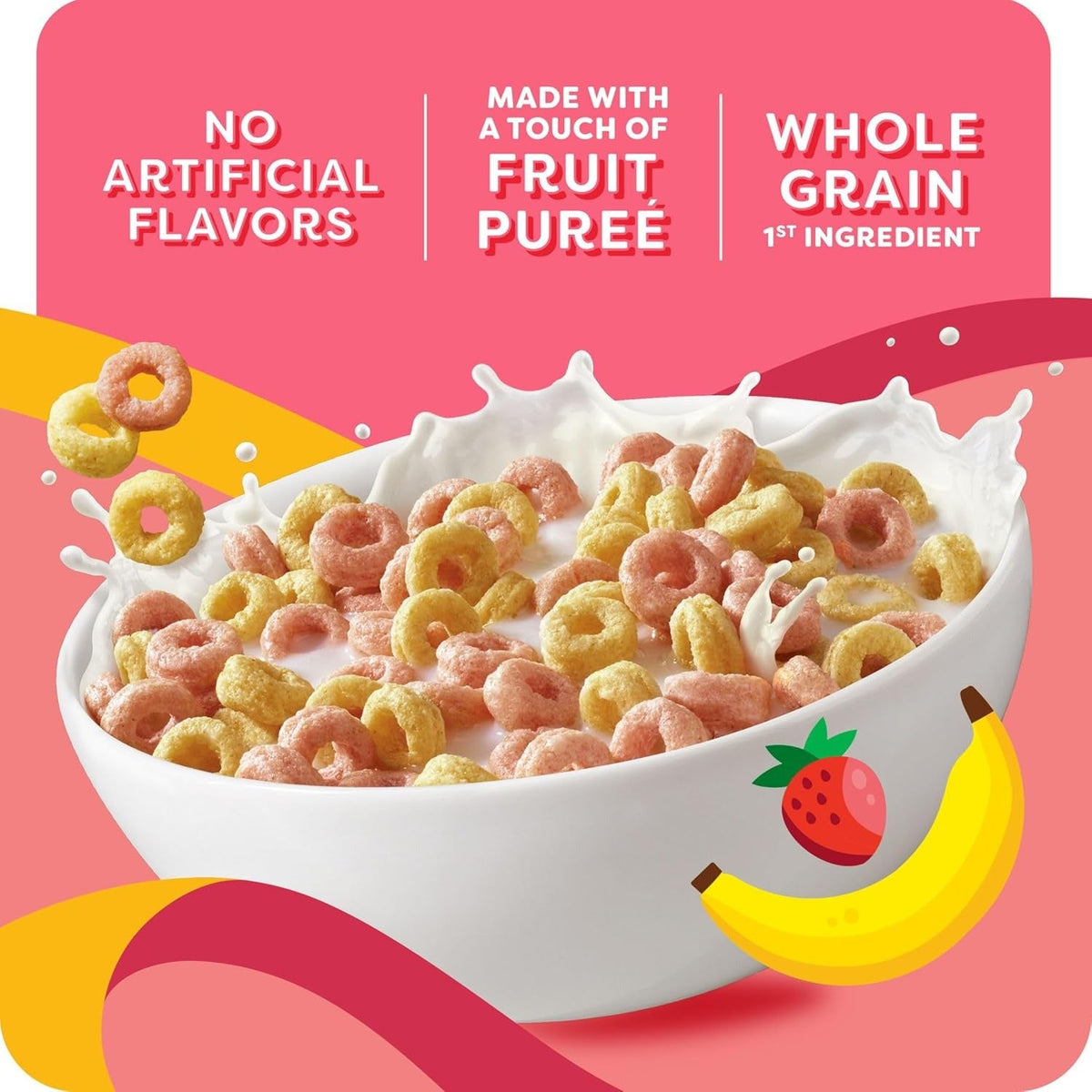 Strawberry Banana Smoothie Cereal
