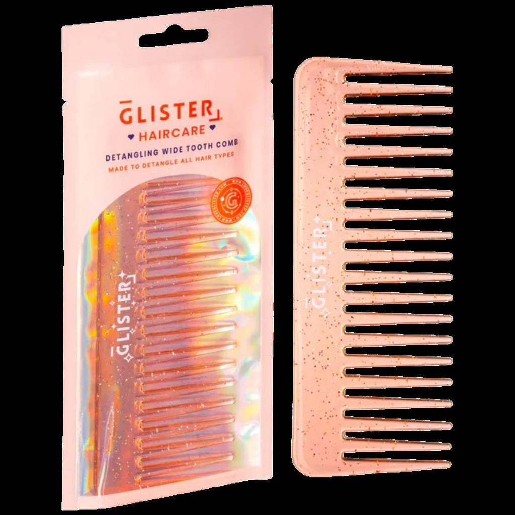 Sparkle Wide Tooth Detangling Comb - Orange