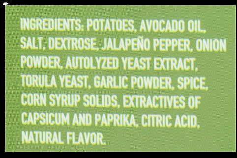 Chip Jalapeno Avocado Oil