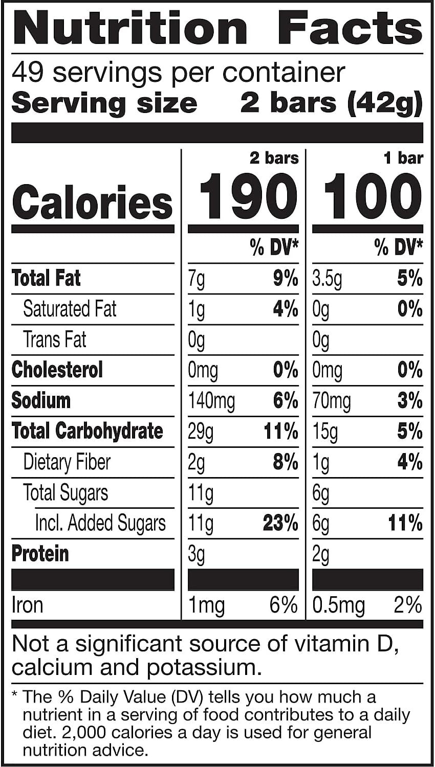 Oats ‘n Honey Crunchy Granola Bars (49 CT)