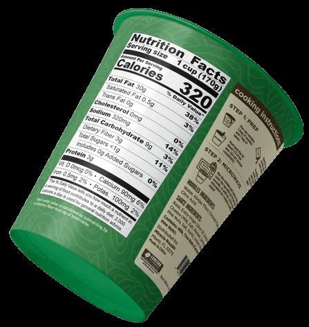 Low Carb Instant Cup Noodles Fettuccine Pesto (6 Pack)