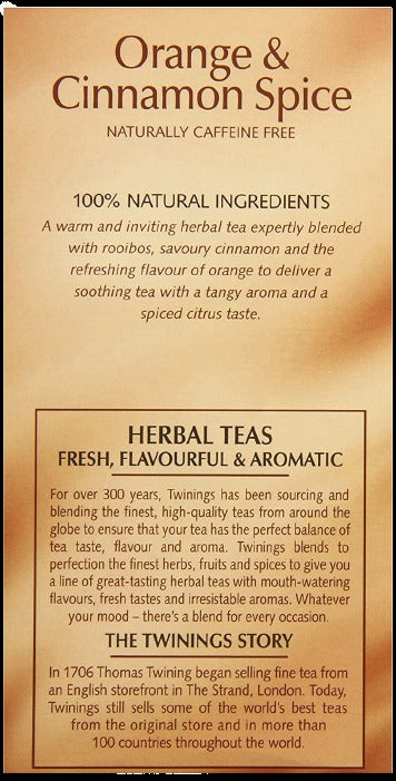 Orange & Cinnamon Spice Tea
