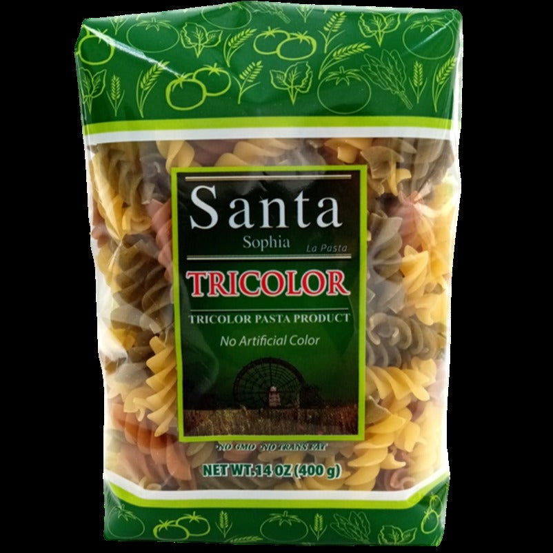 Tricolor Pasta Spirals
