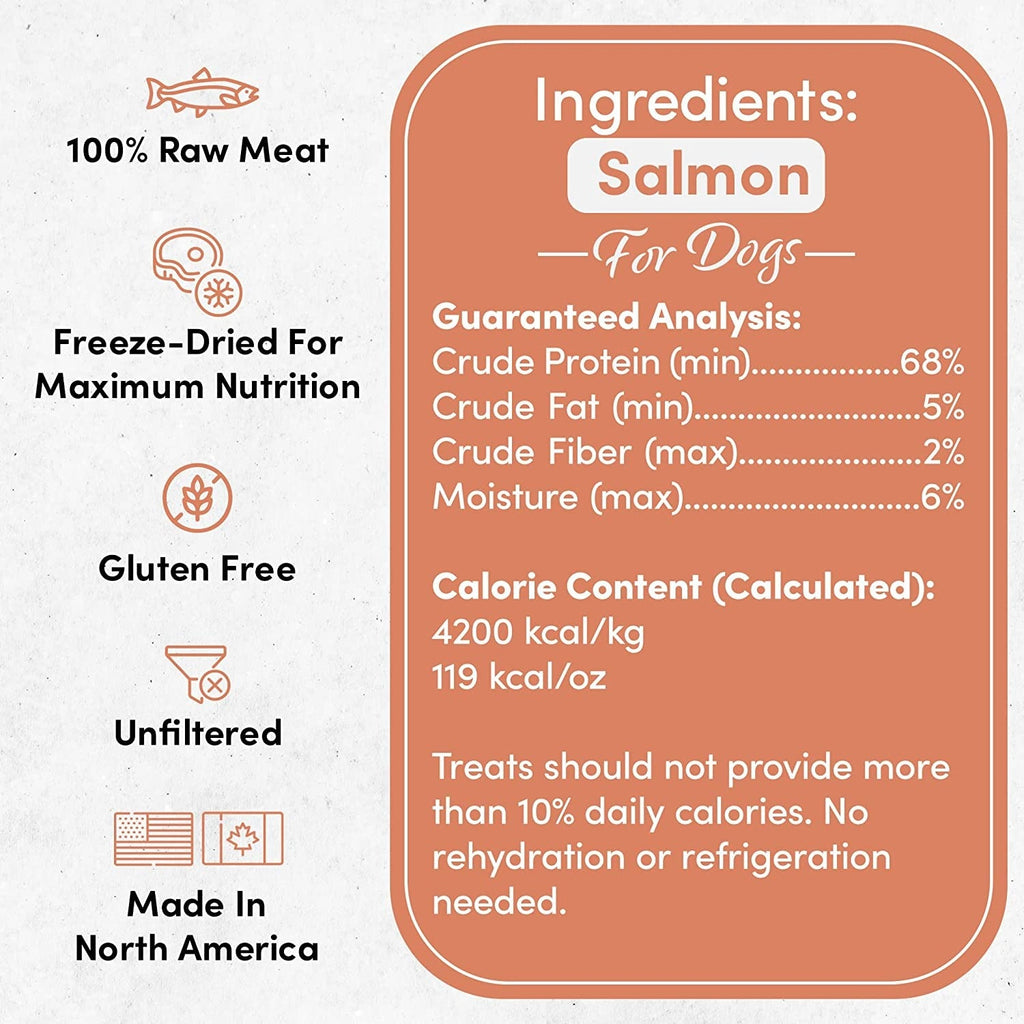 Freeze Dried Salmon Premium Dog Treat